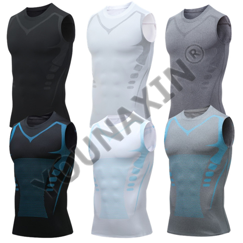 Sleeveless Undershirt - 3 Pieces Men's Sleeveless T-Shirts Base