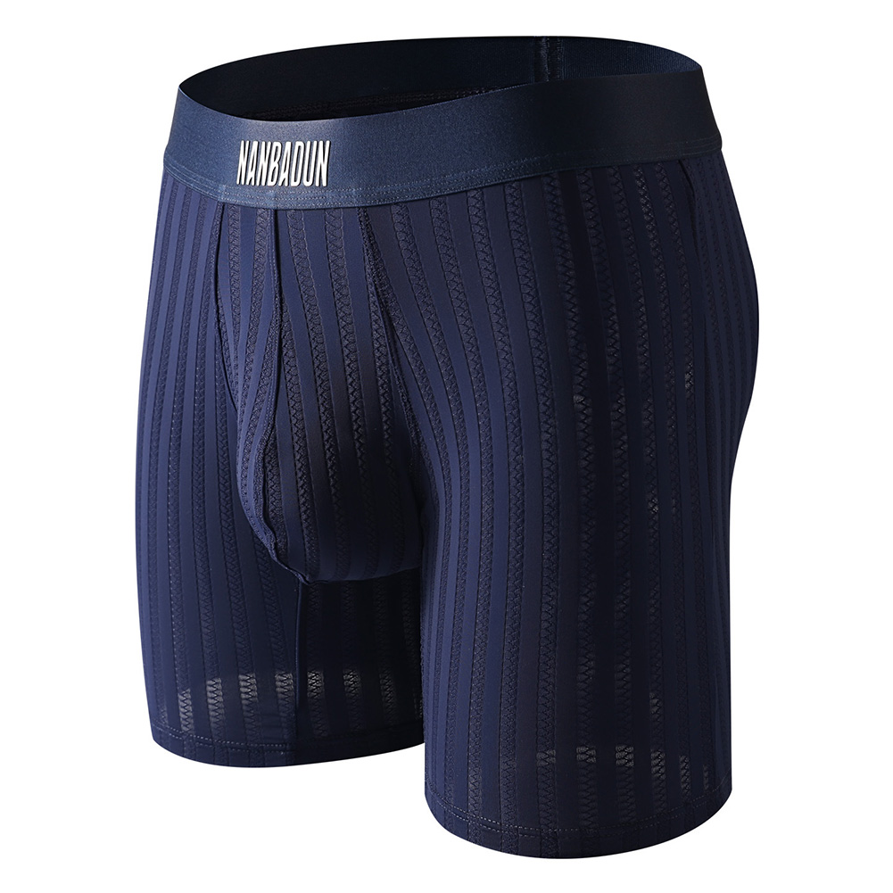 Men Ice Silk Long Leg Shorts B - Long Leg Trunk Men avis et prix