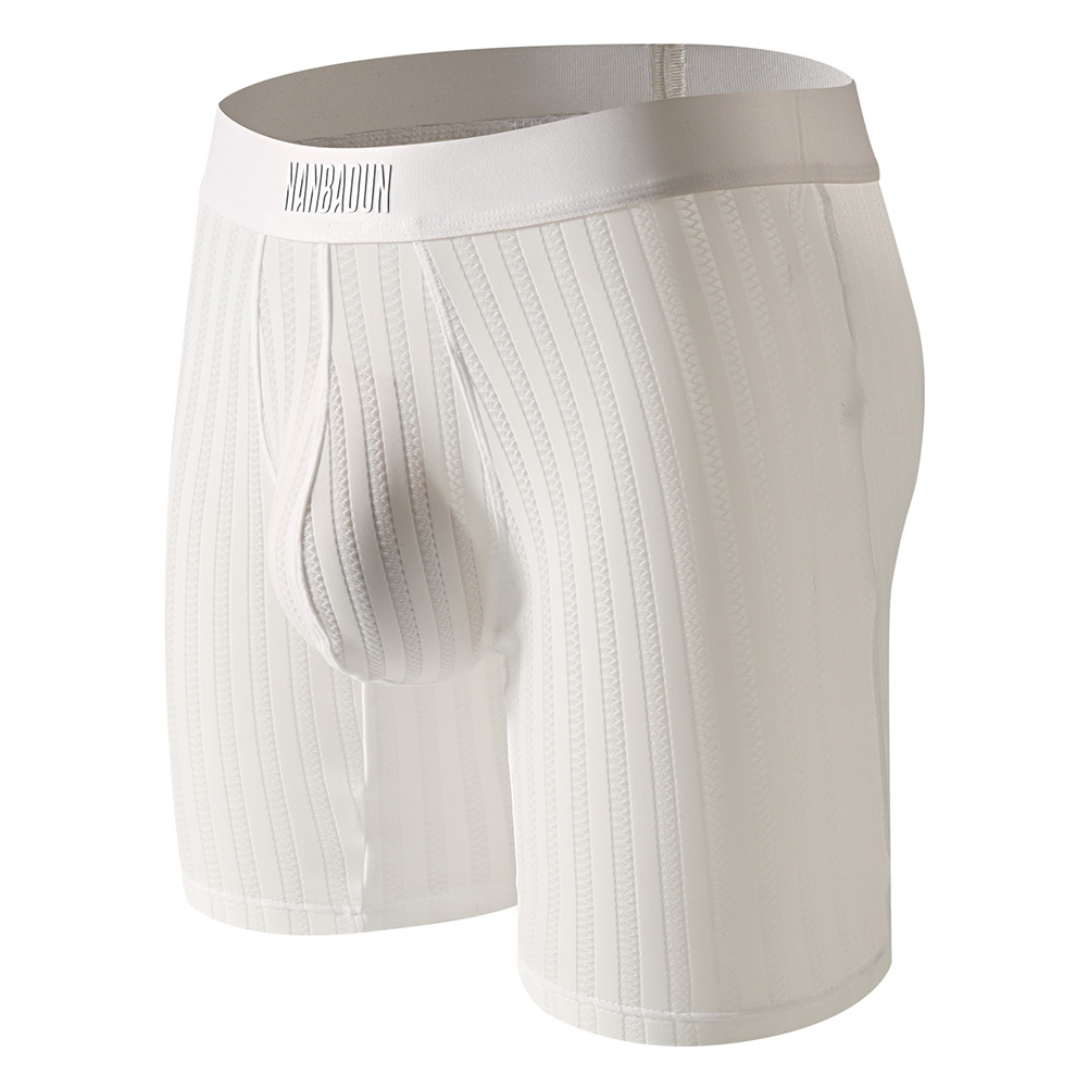 Men Ice Silk Long Leg Shorts B - Long Leg Trunk Men avis et prix