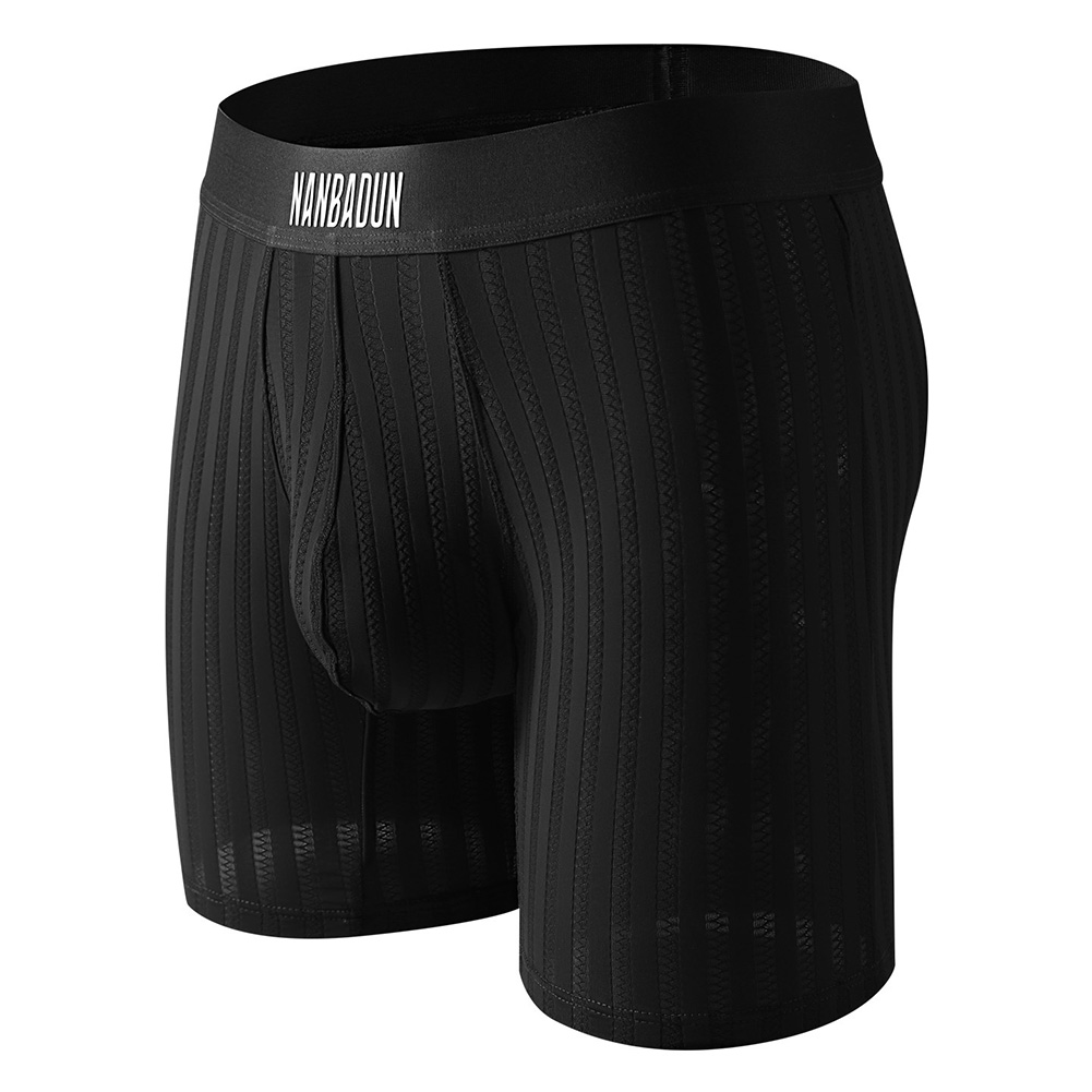 Men Ice Silk Long Leg Shorts B - Long Leg Trunk Men avis et prix