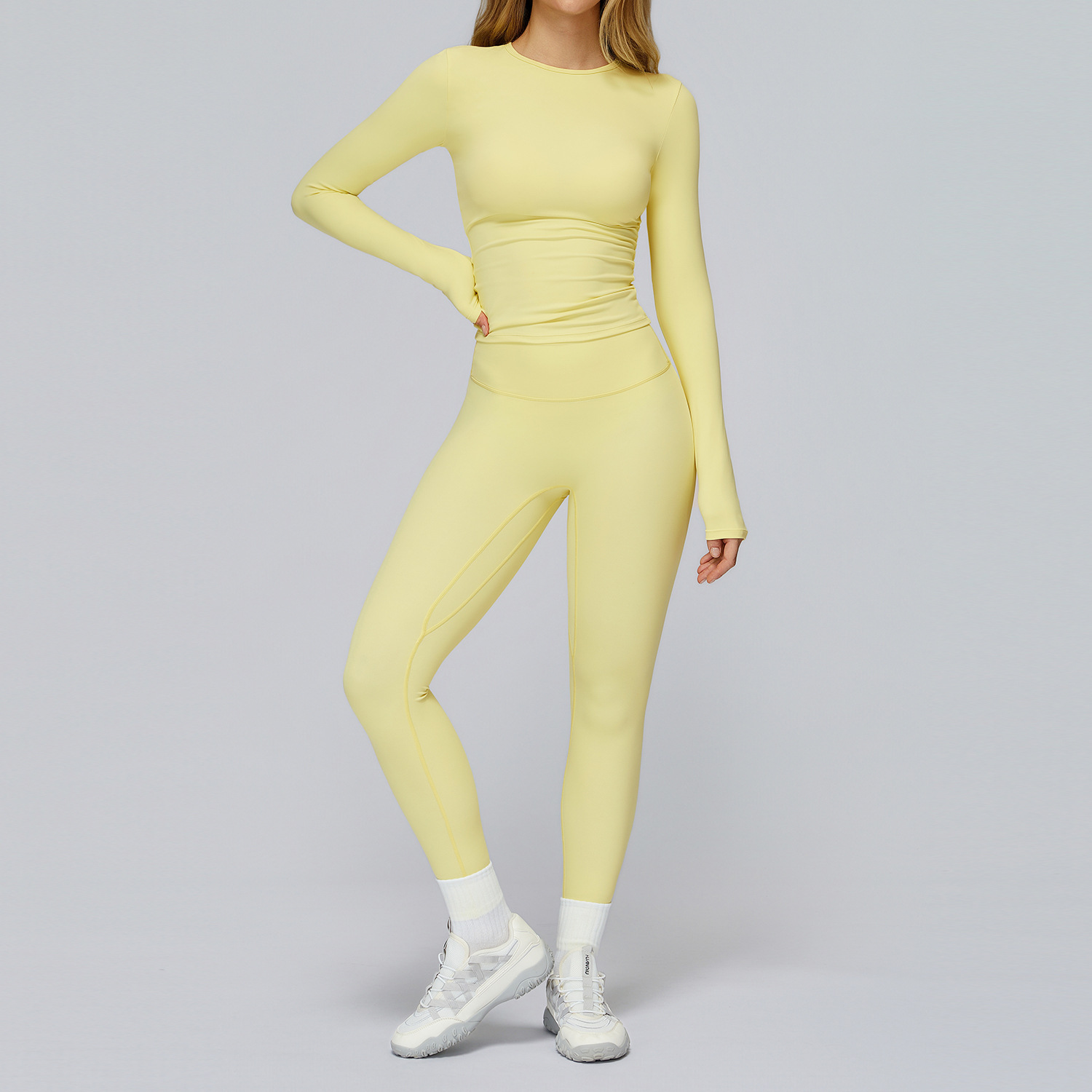 Workout Set 2PCS Seamless Yoga - Compression Long Pant avis et prix