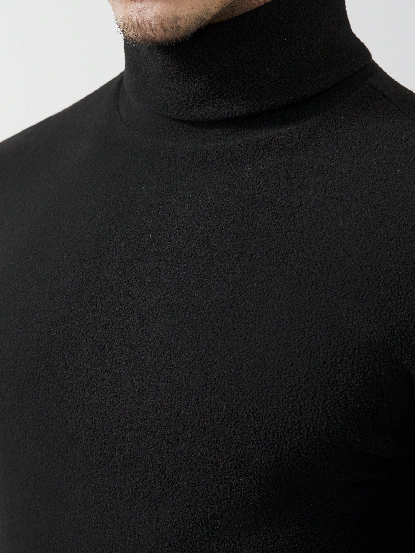 Men's Black High-Neck Long Sle - Base Layer Top avis et prix
