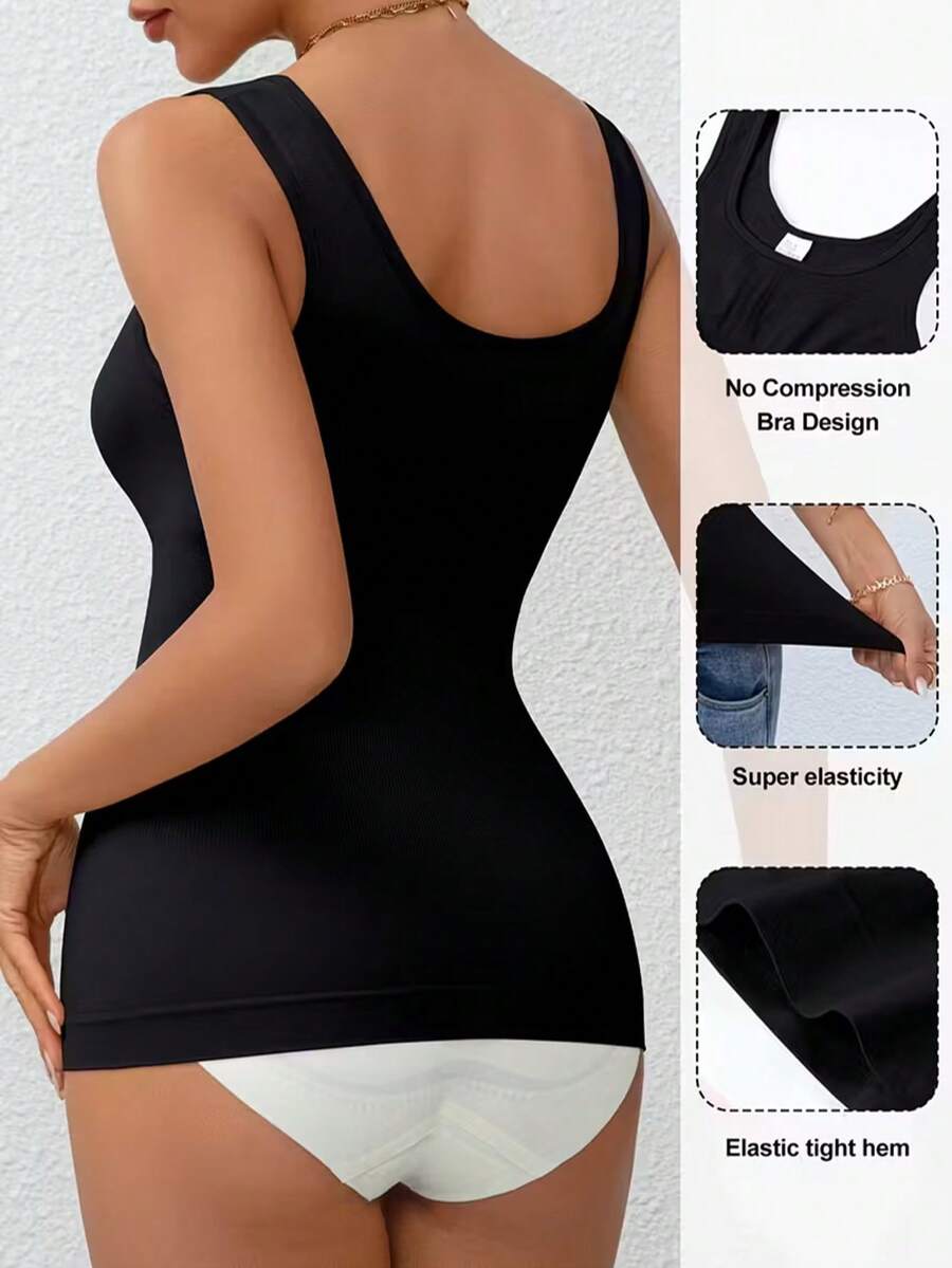 Women Seamless Compression Cam - Sleeveless Undershirt avis et prix