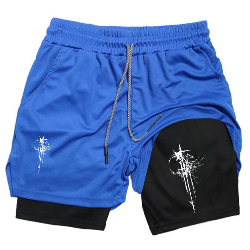 2 in 1 Running Short for Men G - Compression Shorts Athletes avis et prix