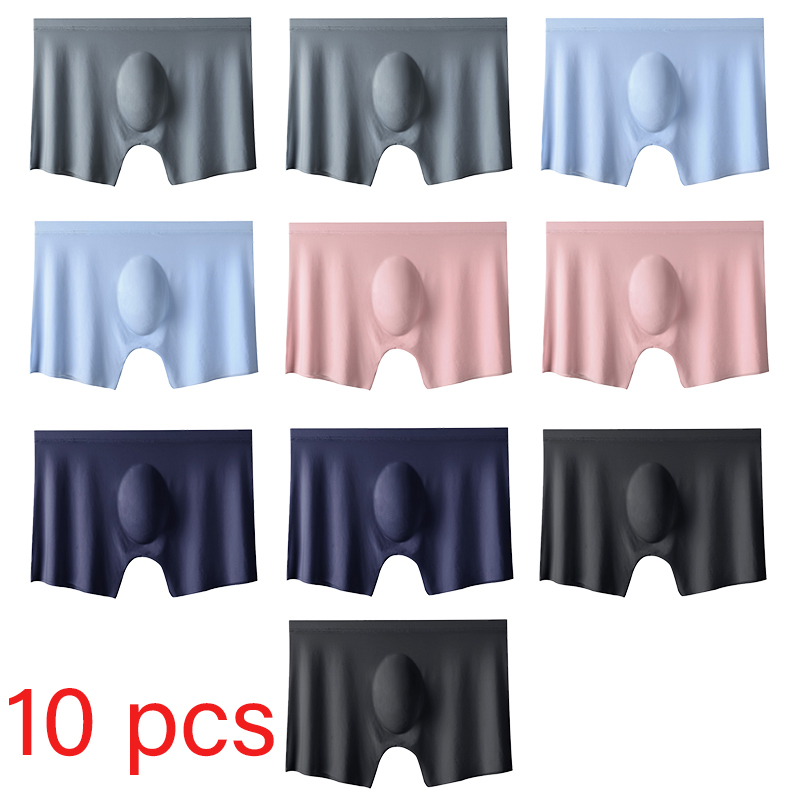 10 Pcs/Lot Men's Summer Ice Si - Multi Pack Underwear avis et prix