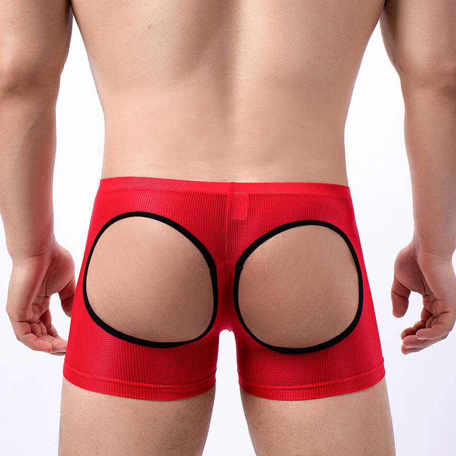 Men's Open Butt Boxer Shorts M - Mesh Sport Boxer avis et prix