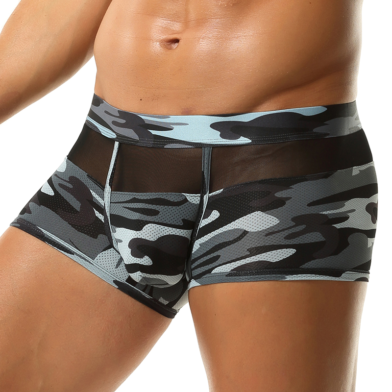 Camouflage Boxer Shorts Men Po - Mesh Sport Boxer avis et prix
