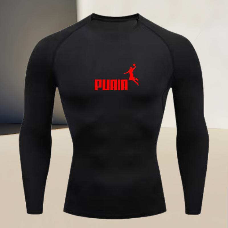 Men's long sleeved round neck  - T Shirt Tight Fit avis et prix