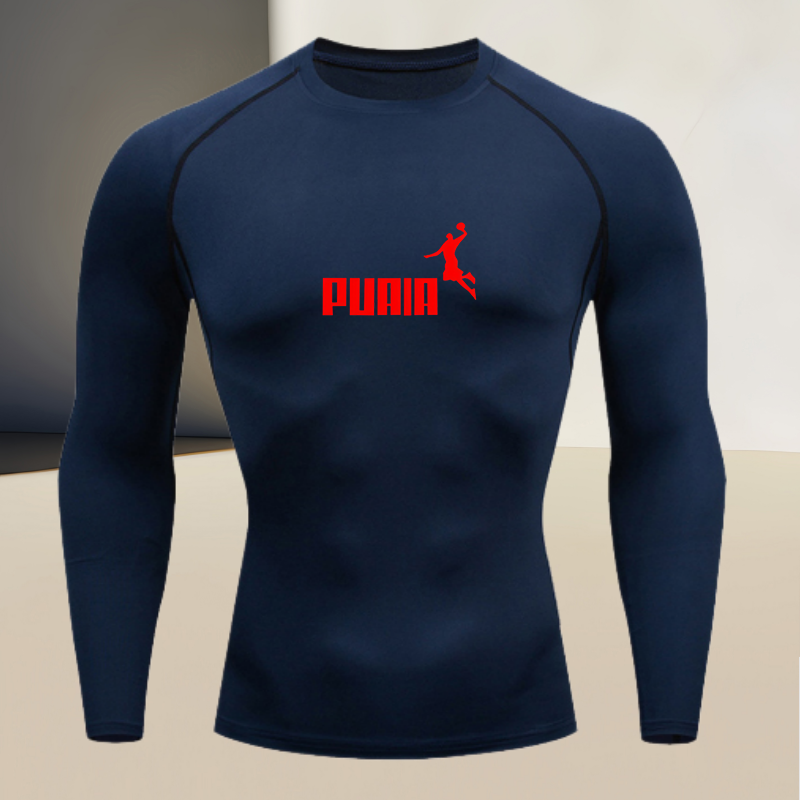Men's long sleeved round neck  - T Shirt Tight Fit avis et prix