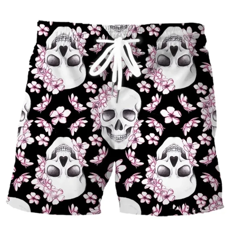 Hawaiian Men Swim Trunks Skull - Trunk Breathable Men avis et prix