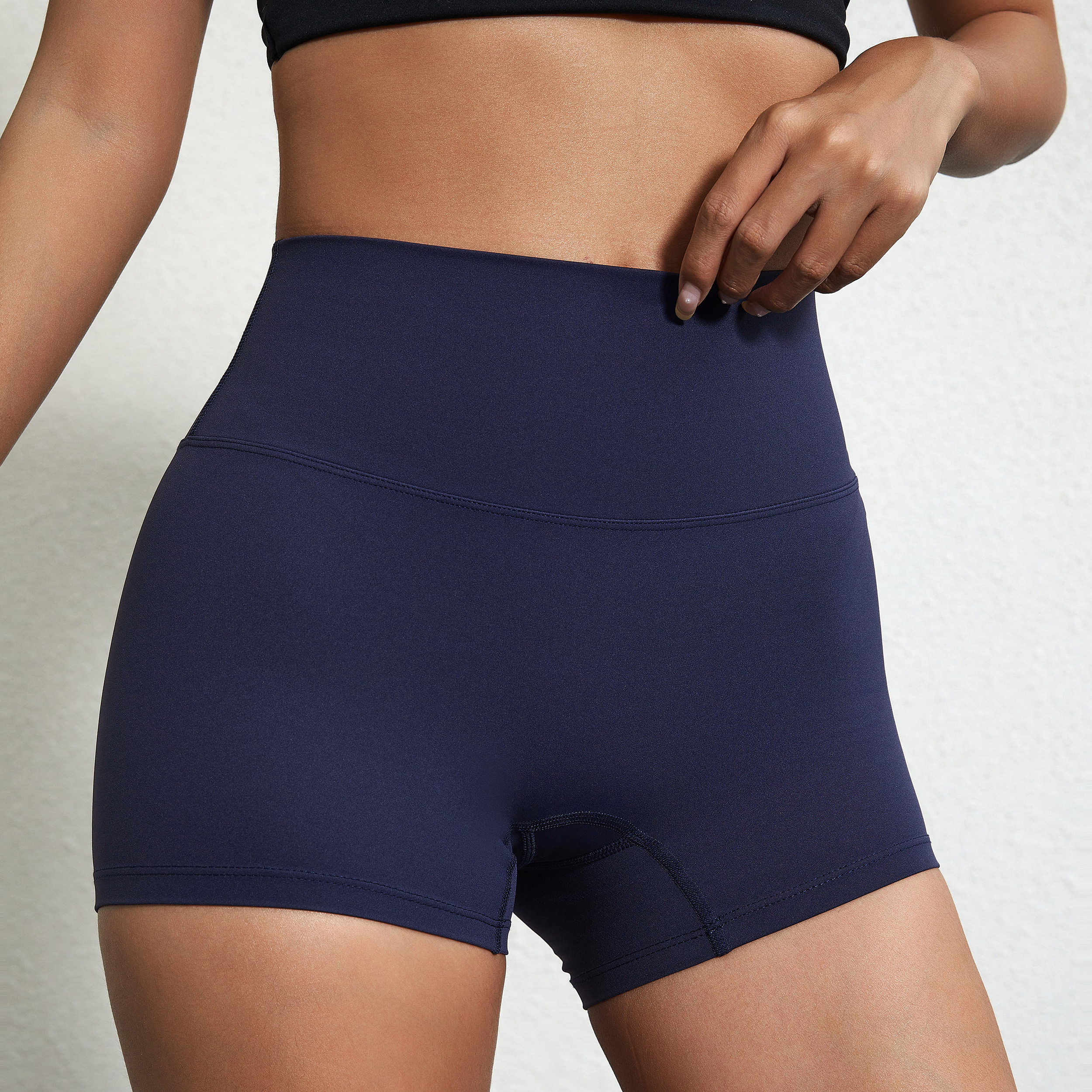 Sexy Solid Color High Waist Yo - Compression Shorts Athletes avis et prix