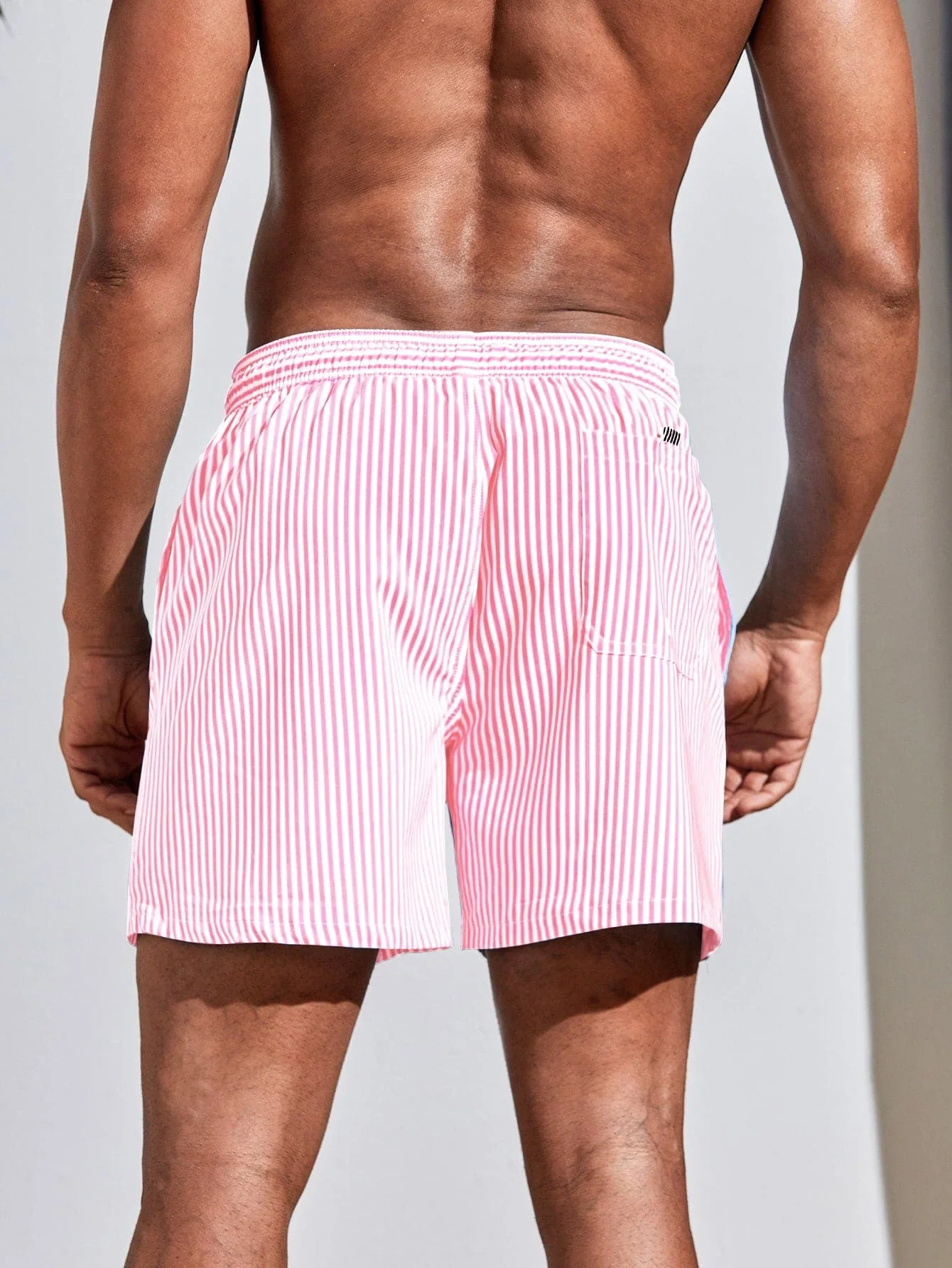 Men Vertical Striped Drawstrin - Bamboo Fiber Trunk avis et prix