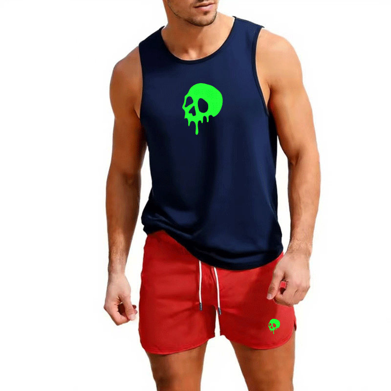 Fitness loose men tank top  sl - Sleeveless Undershirt avis et prix