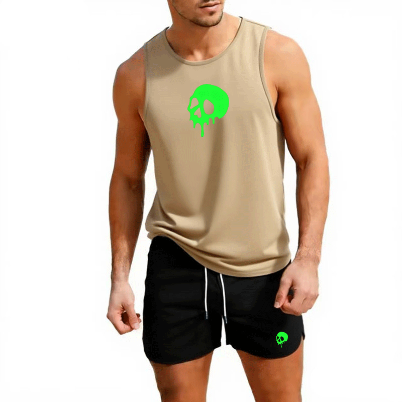 Fitness loose men tank top  sl - Sleeveless Undershirt avis et prix
