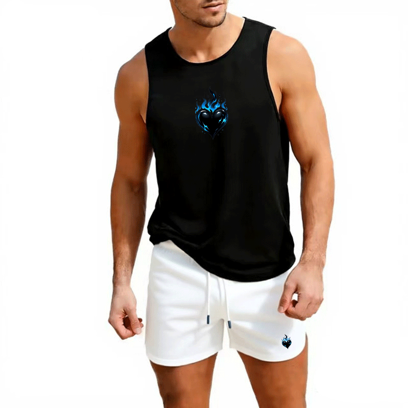 Fitness loose men tank top  sl - Sleeveless Undershirt avis et prix