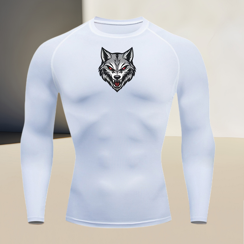 Men's long sleeved round neck  - T Shirt Tight Fit avis et prix
