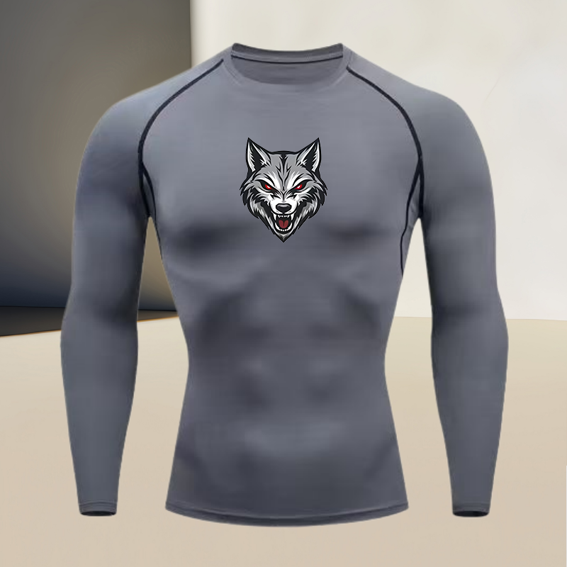 Men's long sleeved round neck  - T Shirt Tight Fit avis et prix