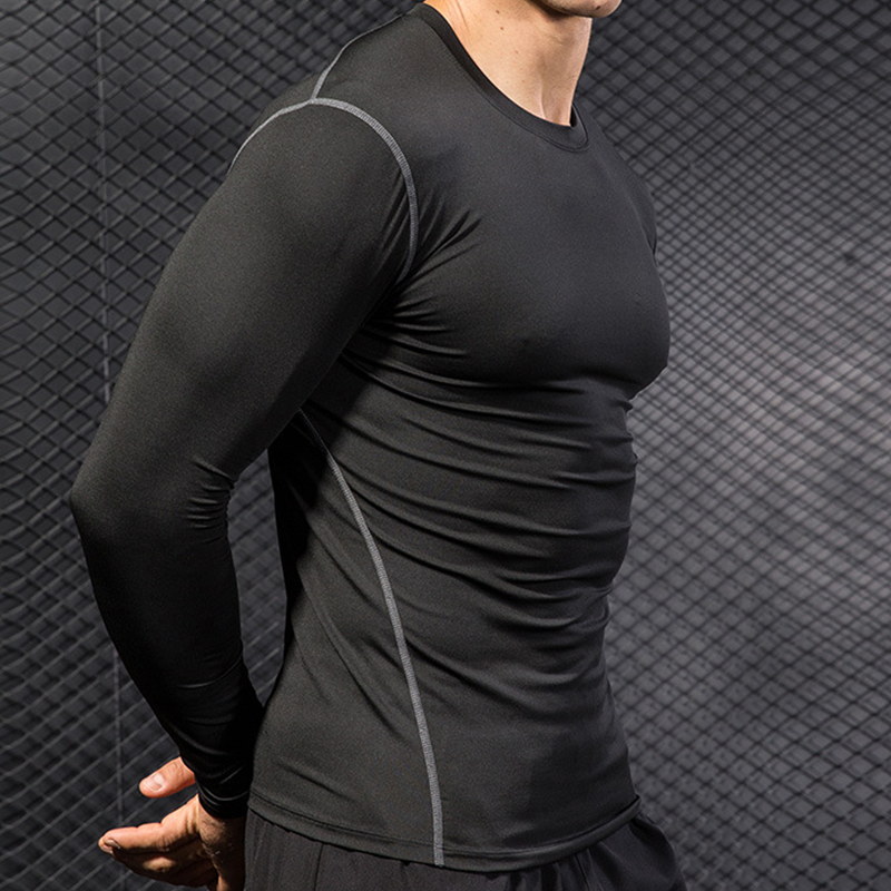 Men's Running Sports Long Slee - T Shirt Tight Fit avis et prix