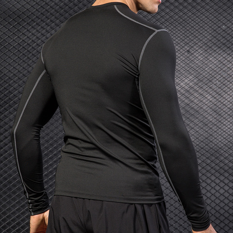 Men's Running Sports Long Slee - T Shirt Tight Fit avis et prix