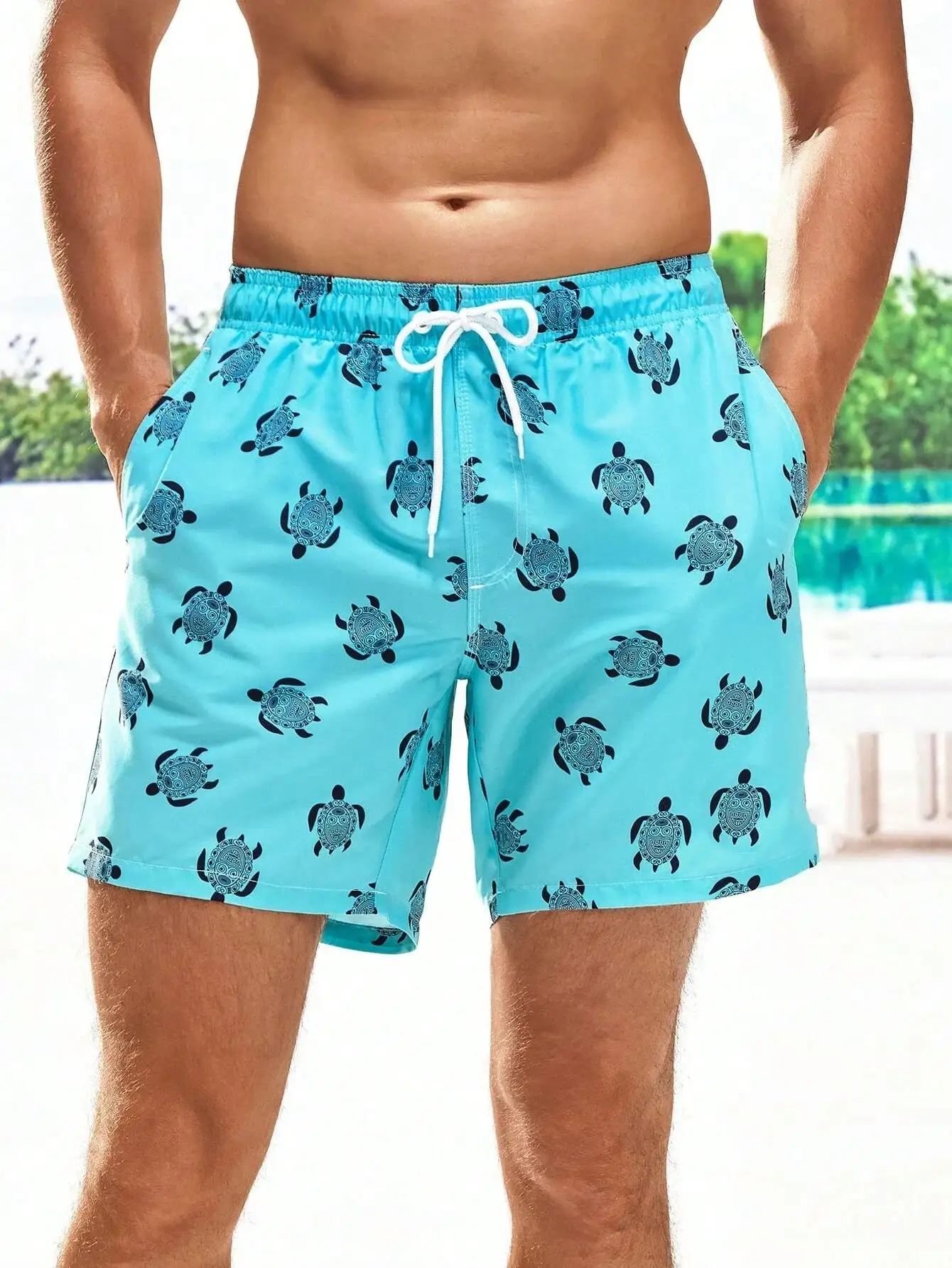 Men's Beach Shorts Summer Fash - Bamboo Fiber Trunk avis et prix