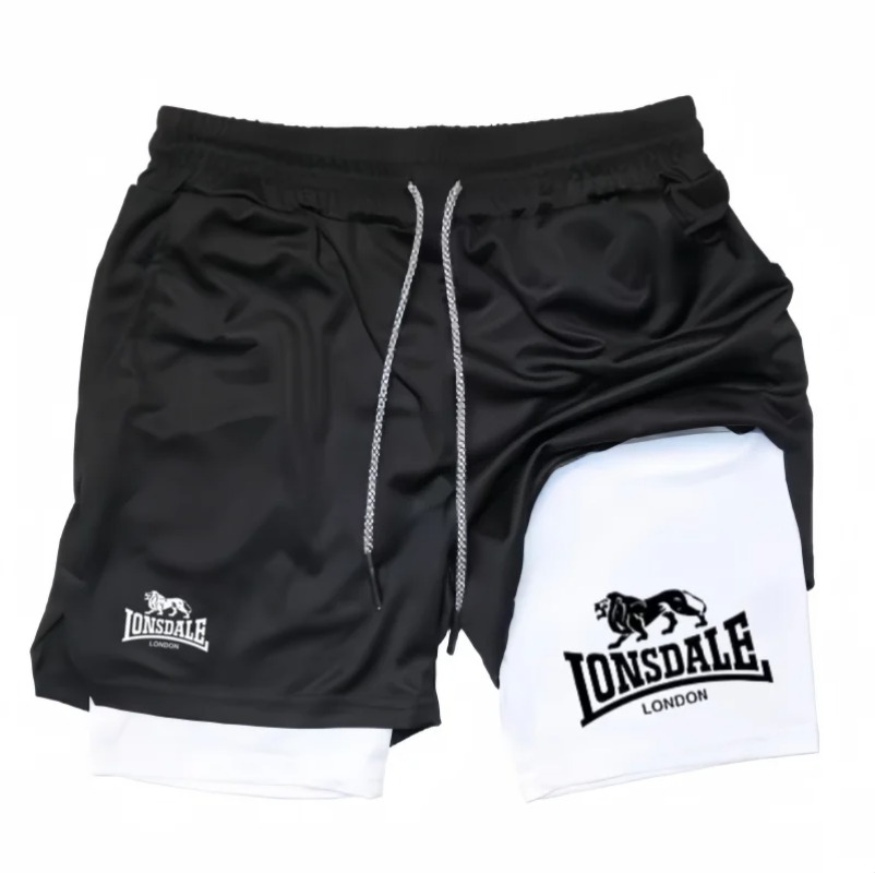 2in1 Running Shorts for Men Gy - Compression Shorts Athletes avis et prix