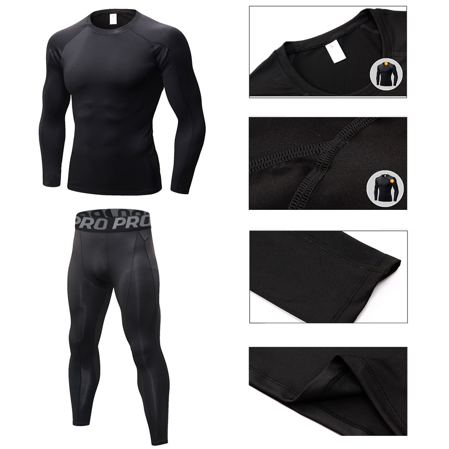 Mens Workout Compression Set P - Compression Long Pant avis et prix