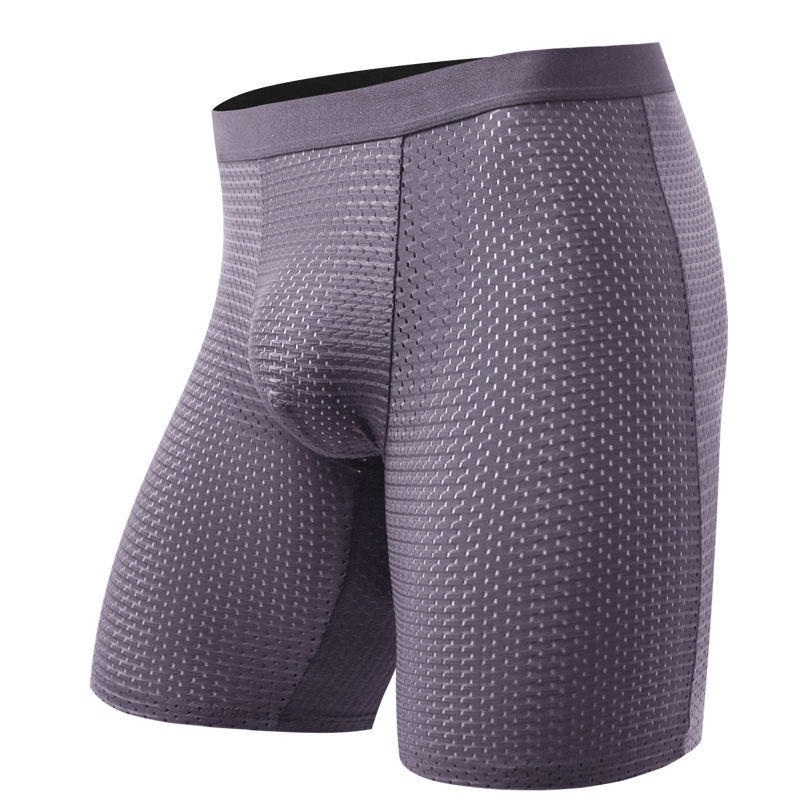 Men's Boxers Shorts Ice Silk M - Long Leg Trunk Men avis et prix