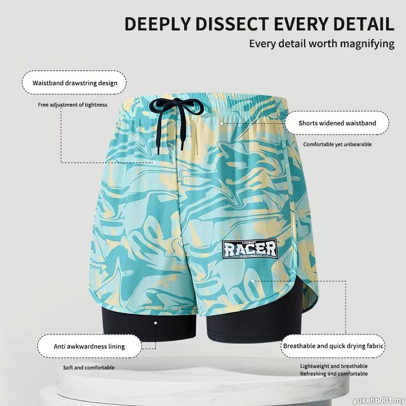 Swimming Trunks Adult Double L - Trunk Breathable Men avis et prix