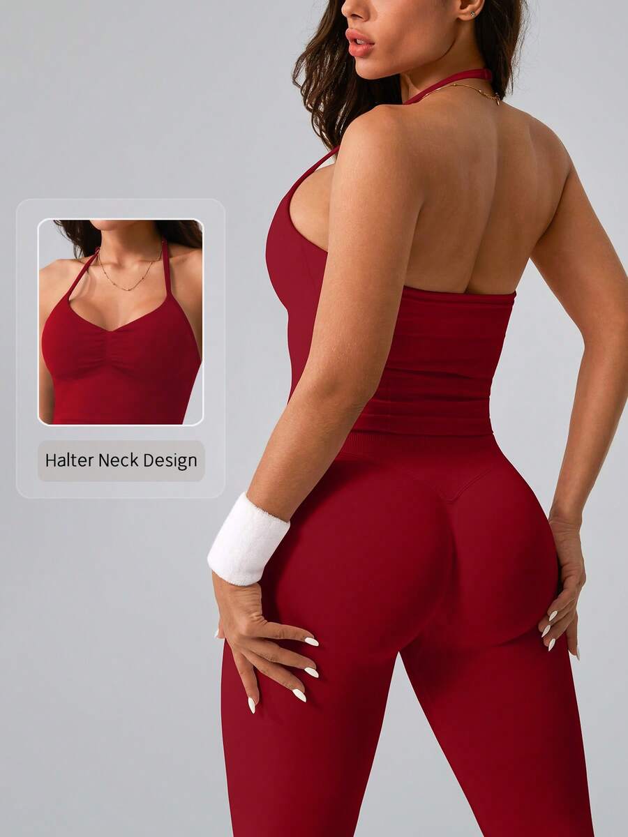 Womens Ribbed Elastic Halter N - Tank Top Ribbed avis et prix