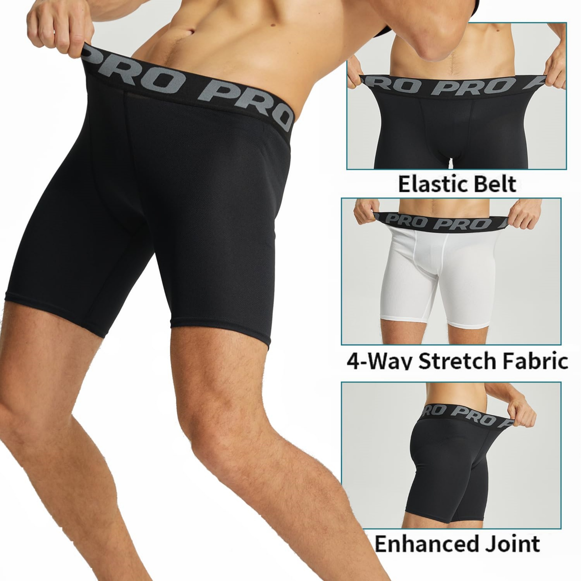 3 Pack Mens Compression Shorts - Performance Boxer Sport avis et prix