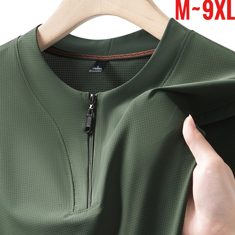 Big Size 9XL Men's Ice Silk He - T Shirt Tight Fit avis et prix