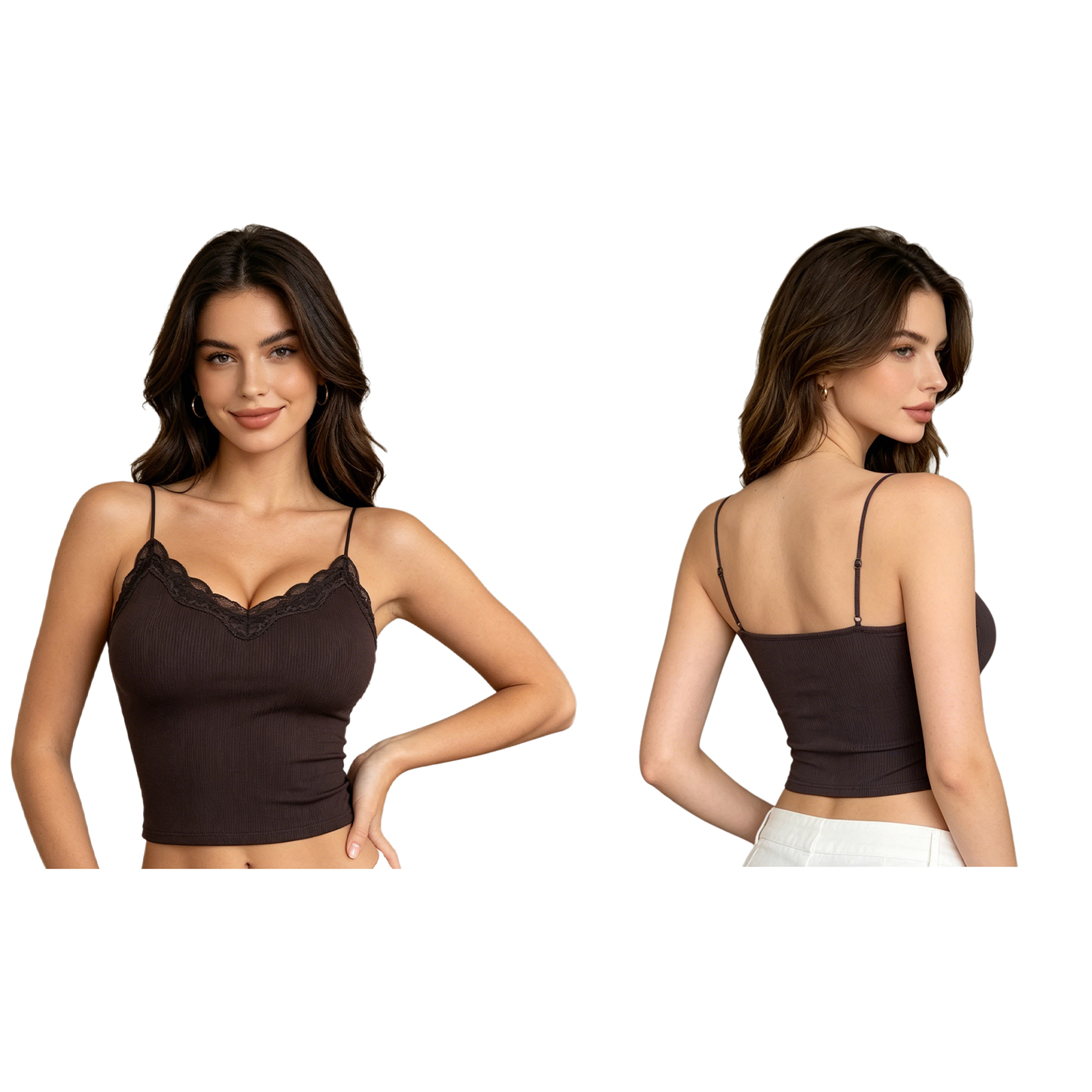 Women's Yoga Camisole with Bui - Tank Top Ribbed avis et prix