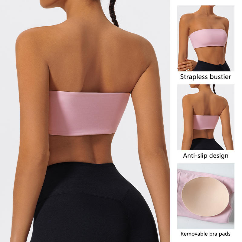 Strapless Sports Bra Gym Crop  - Quick Dry Underwear avis et prix