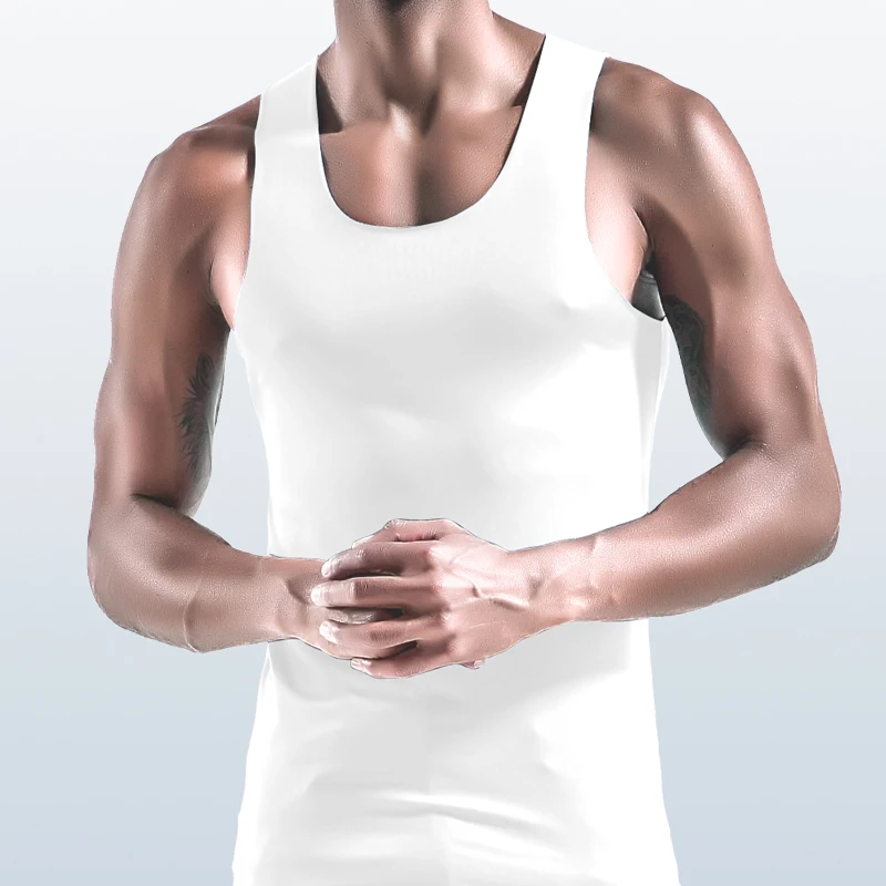 Men's Thin Vest U-Neck Large S - Undershirt Crew Neck avis et prix