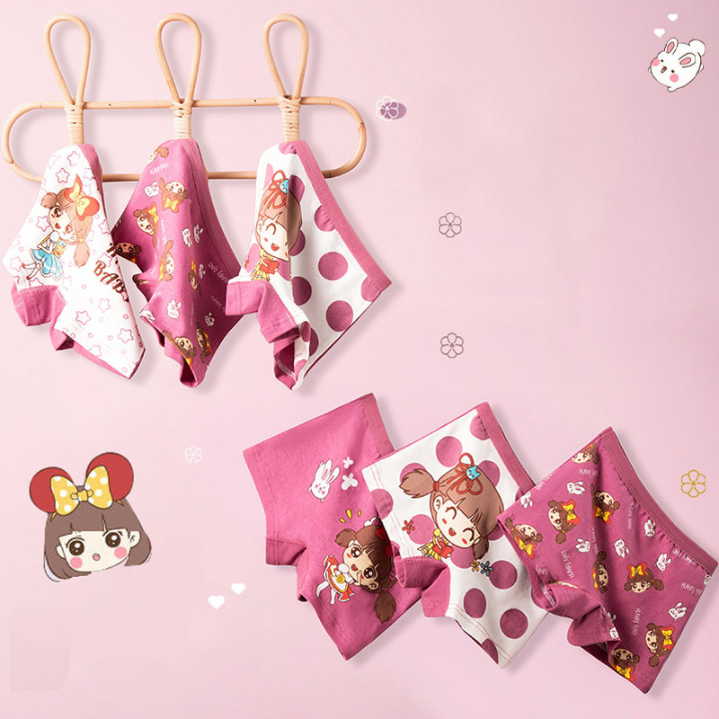 4pcs/Pack Young Girl Underwear - Boxer Brief Pack Cotton avis et prix