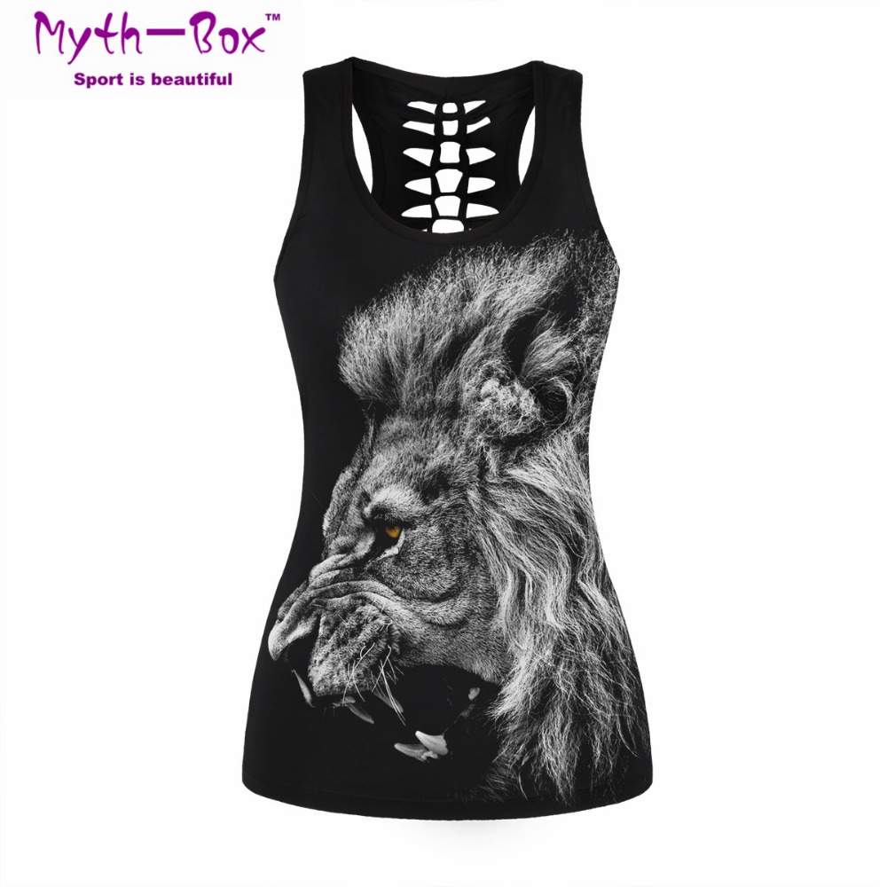 Women Sport Vest Bad Cat Print - Sleeveless Undershirt avis et prix