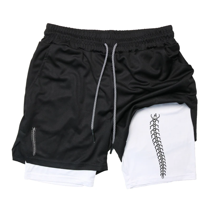 Print 2 in 1 Running Shorts fo - Compression Shorts Athletes avis et prix