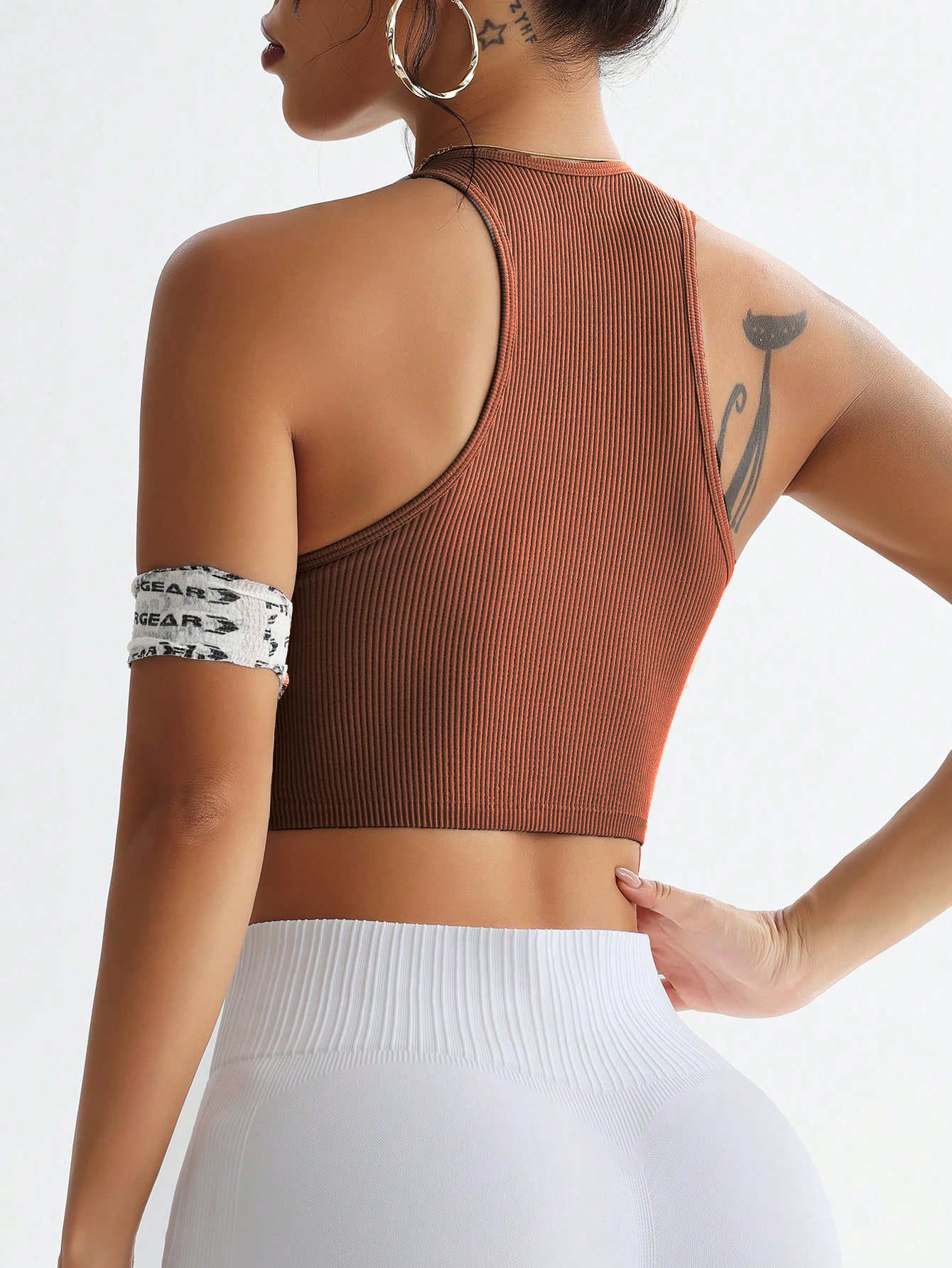 Ribbed Seamless Sports Bra Tan - Tank Top Ribbed avis et prix