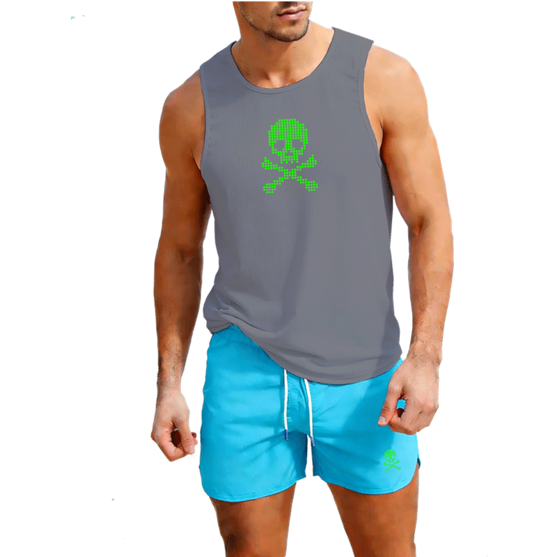 Fitness loose men tank top  sl - Sleeveless Undershirt avis et prix