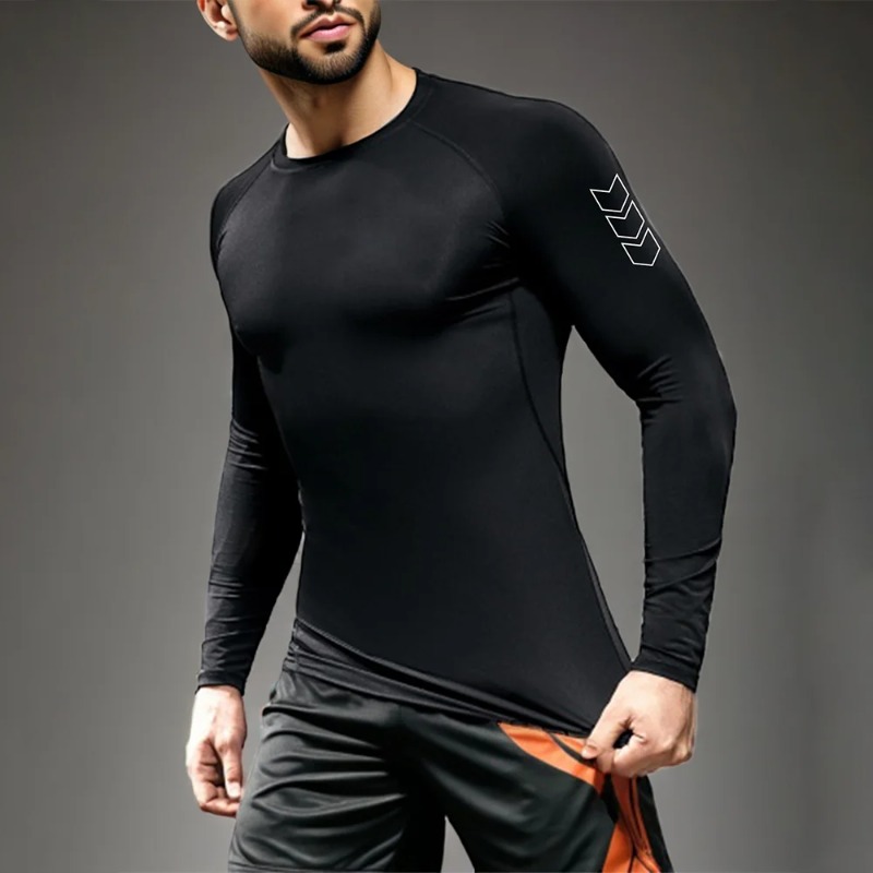 Men Quick-dry T-shirt Long Sle - Base Layer Top avis et prix