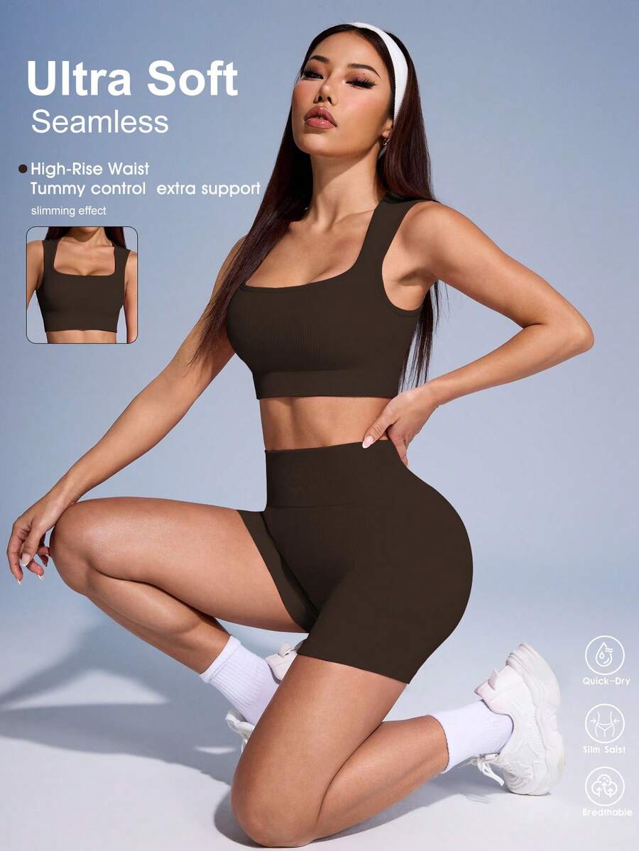 Ribbed Cropped Tank Top And Hi - Tank Top Ribbed avis et prix