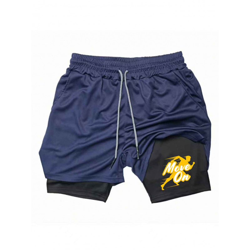 Summer Breathable Two-in-one D - Compression Shorts Athletes avis et prix
