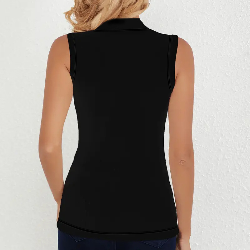 Womens Sleeveless Mock Neck Ri - Tank Top Ribbed avis et prix